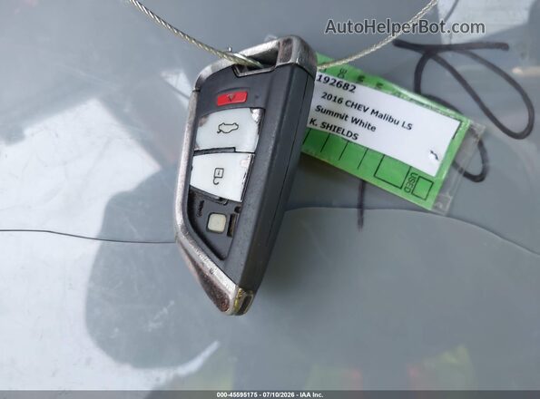 1G1ZB5ST0GF326726 2016 CHEVROLET MALIBU White Առջևի վահանակի տեսք