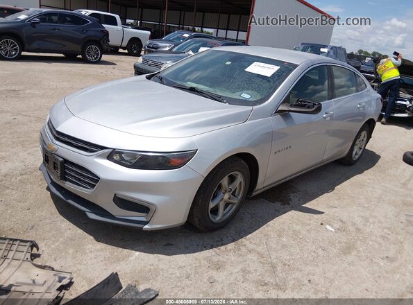 1G1ZB5ST0HF121683 2017 CHEVROLET MALIBU Silver Передня ліва чверть