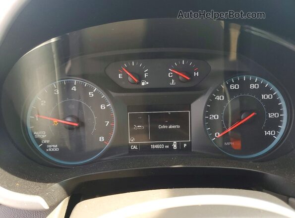1G1ZB5ST0JF242476 2018 CHEVROLET MALIBU White ხელსაწყოთა პანელის ხედი