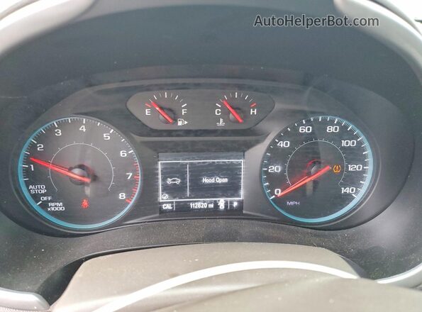 1G1ZB5ST1HF218469 2017 CHEVROLET MALIBU White Widok zestawu wskaźników