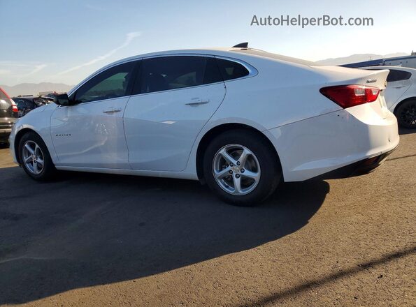 1G1ZB5ST1JF268777 2018 CHEVROLET MALIBU White Trasero izquierdo
