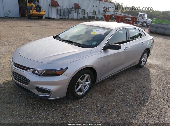 1G1ZB5ST1JF289077 2018 CHEVROLET MALIBU Серебряный Передняя левая четверть