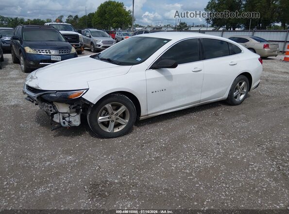 1G1ZB5ST1KF125281 2019 CHEVROLET MALIBU White წინა მარცხენა ხედი სამი მეოთხედიდან
