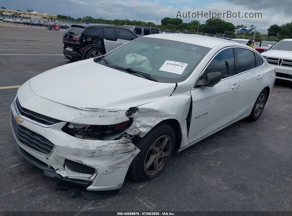 1G1ZB5ST2GF173508 2016 CHEVROLET MALIBU White წინა მარცხენა ხედი სამი მეოთხედიდან