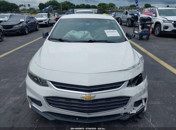 1G1ZB5ST2GF173508 2016 CHEVROLET MALIBU White ხელსაწყოთა პანელის ხედი