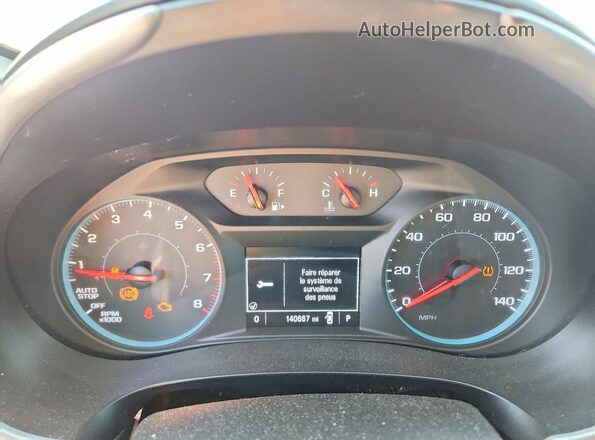 1G1ZB5ST2JF177548 2018 CHEVROLET MALIBU Серебряный Вид щитка приборов