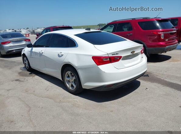 1G1ZB5ST2JF256301 2018 CHEVROLET MALIBU White Trasero izquierdo