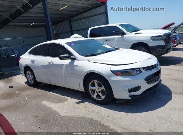 1G1ZB5ST2JF256301 2018 CHEVROLET MALIBU White Vista interior trasera