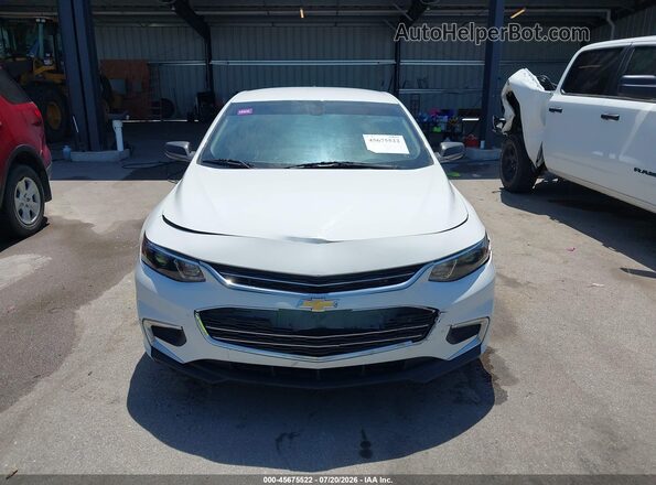 1G1ZB5ST2JF256301 2018 CHEVROLET MALIBU White Vista del cuadro de instrumentos