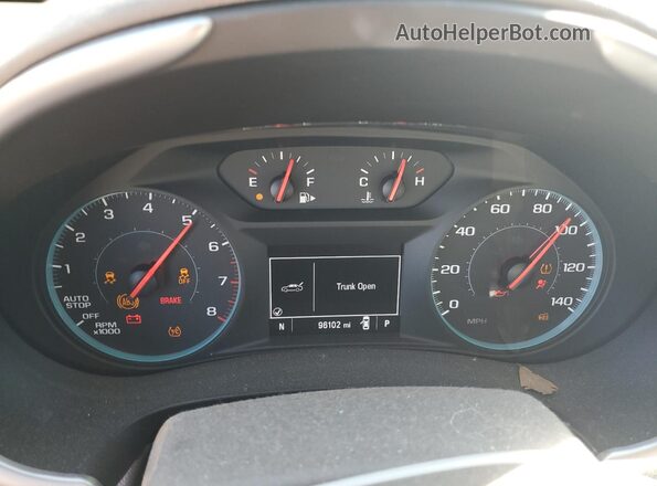 1G1ZB5ST2KF118839 2019 CHEVROLET MALIBU White ხელსაწყოთა პანელის ხედი