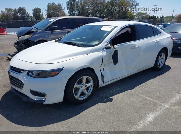 1G1ZB5ST3HF206114 2017 CHEVROLET MALIBU Белый Передняя левая четверть