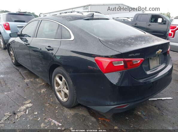 1G1ZB5ST3HF289334 2017 CHEVROLET MALIBU Черный Задняя левая четверть