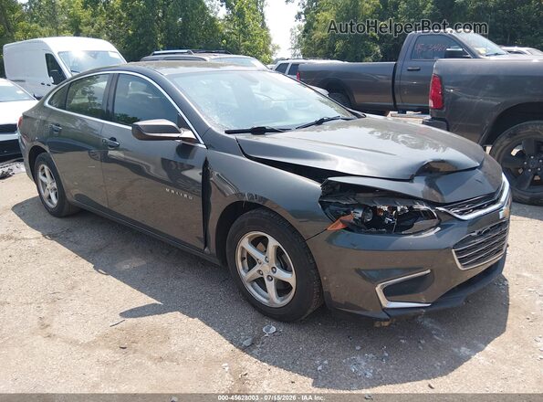 1G1ZB5ST3JF213408 2018 CHEVROLET MALIBU Gray Front view