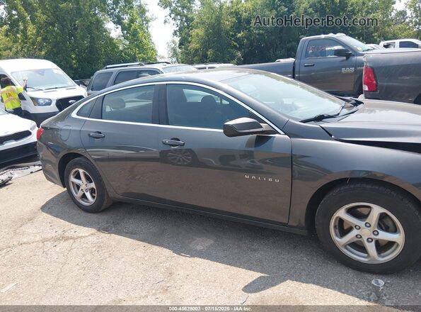 1G1ZB5ST3JF213408 2018 CHEVROLET MALIBU Gray Rear interior view