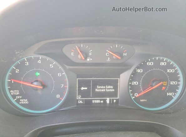 1G1ZB5ST3JF262382 2018 CHEVROLET MALIBU Silver Вид щитка приладів
