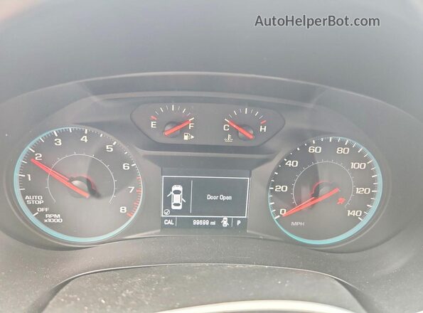 1G1ZB5ST3JF284818 2018 CHEVROLET MALIBU Black Вид щитка приладів