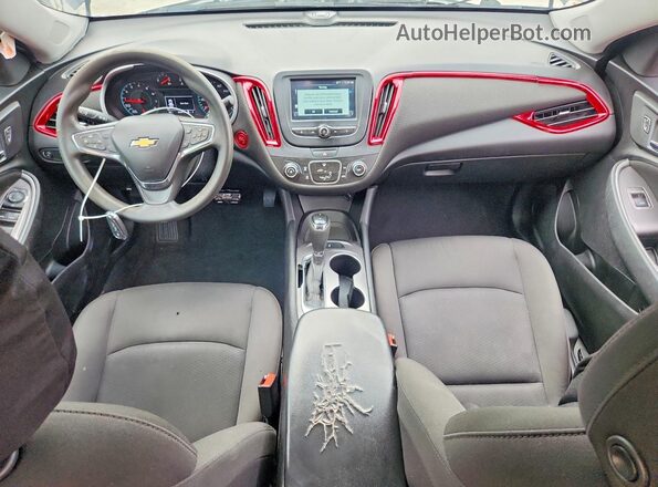 1G1ZB5ST3JF284818 2018 CHEVROLET MALIBU Black Вид панелі приладів
