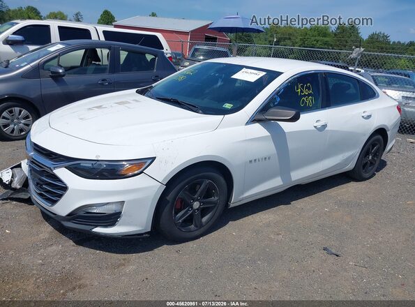 1G1ZB5ST3KF128019 2019 CHEVROLET MALIBU Белый Передняя левая четверть