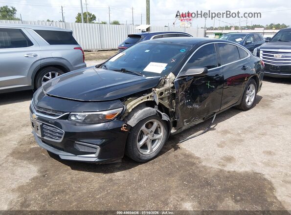 1G1ZB5ST4JF171878 2018 CHEVROLET MALIBU Черный Передняя левая четверть