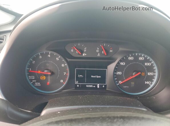 1G1ZB5ST4JF258227 2018 CHEVROLET MALIBU Black Widok zestawu wskaźników