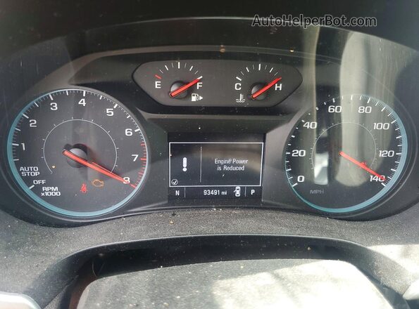 1G1ZB5ST4JF282673 2018 CHEVROLET MALIBU Silver Вид щитка приладів