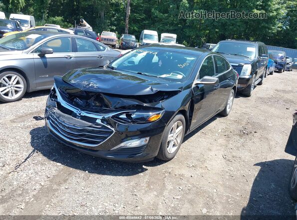 1G1ZB5ST4MF044097 2021 CHEVROLET MALIBU Black Vista tres cuartos delantera izquierda