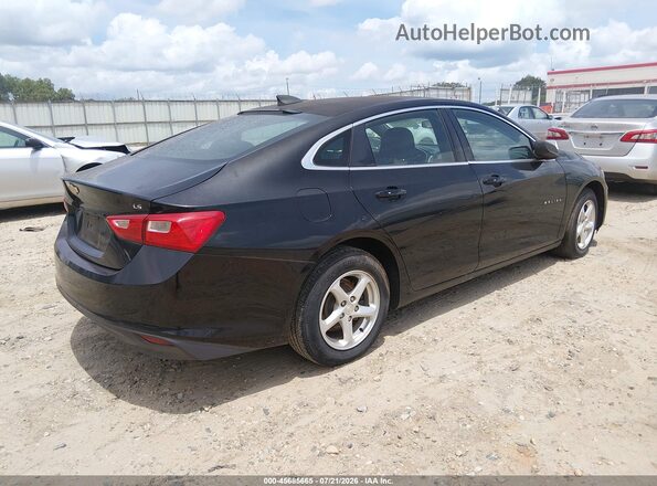 1G1ZB5ST5GF264837 2016 CHEVROLET MALIBU Black Tył prawy