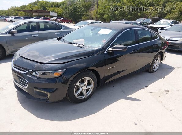 1G1ZB5ST5HF240412 2017 CHEVROLET MALIBU Черный Передняя левая четверть