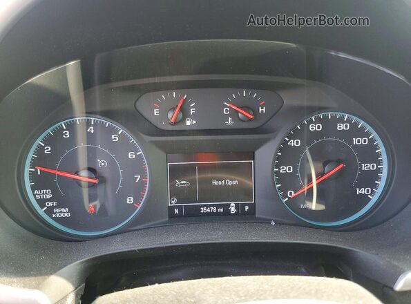 1G1ZB5ST5KF210835 2019 CHEVROLET MALIBU Blue Вид щитка приладів