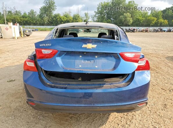 1G1ZB5ST5KF210835 2019 CHEVROLET MALIBU Blue Вид ззаду