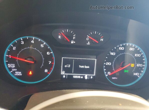 1G1ZB5ST6HF149732 2017 CHEVROLET MALIBU Blue Вид щитка приладів
