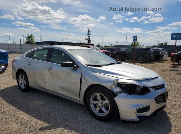 1G1ZB5ST6JF118583 2018 CHEVROLET MALIBU Silver Передня права чверть