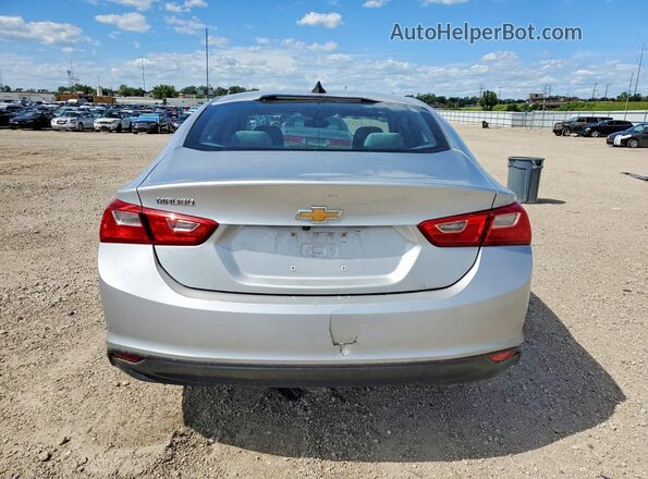 1G1ZB5ST6JF118583 2018 CHEVROLET MALIBU Silver Вид ззаду