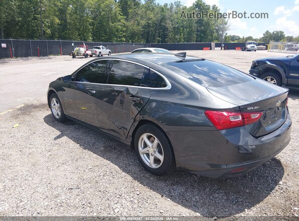 1G1ZB5ST6JF172529 2018 CHEVROLET MALIBU Gray Trasero izquierdo