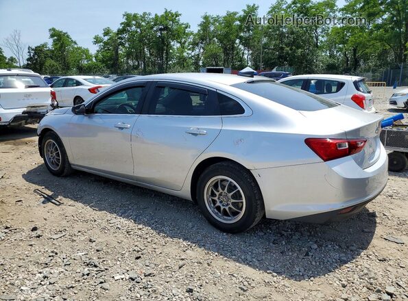 1G1ZB5ST6JF282951 2018 CHEVROLET MALIBU Silver Trasero izquierdo