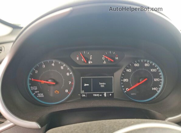1G1ZB5ST6KF198372 2019 CHEVROLET MALIBU Blue Вид щитка приладів