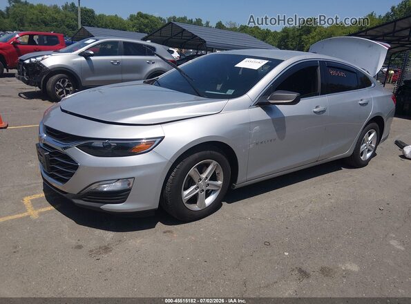 1G1ZB5ST6MF032341 2021 CHEVROLET MALIBU Серебряный Передняя левая четверть