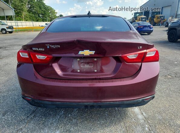 1G1ZB5ST7GF202713 2016 CHEVROLET MALIBU Red უკანა ხედი