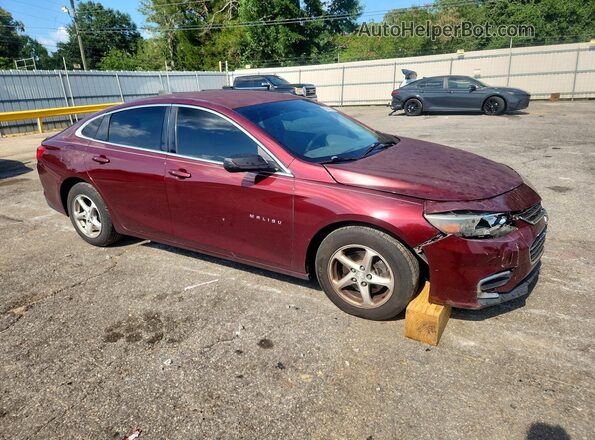 1G1ZB5ST7GF202713 2016 CHEVROLET MALIBU Red წინა მარჯვენა