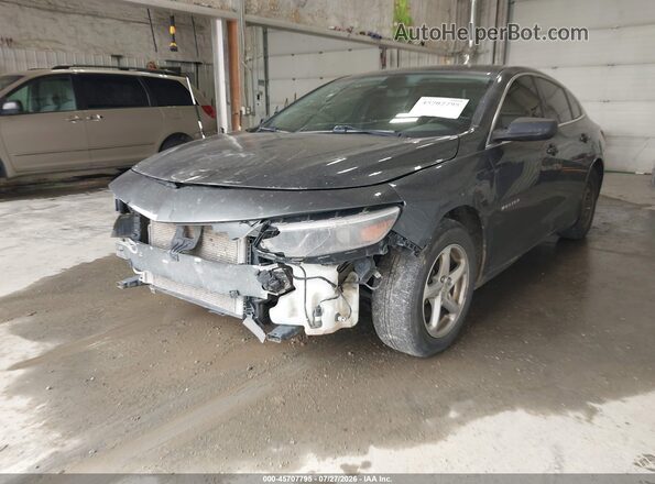 1G1ZB5ST7HF129683 2017 CHEVROLET MALIBU Gray Передня ліва чверть