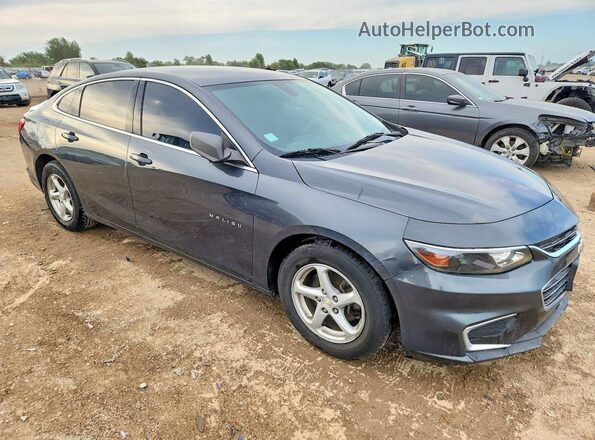 1G1ZB5ST7HF192704 2017 CHEVROLET MALIBU Серый Передняя правая четверть