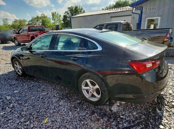 1G1ZB5ST7HF207329 2017 CHEVROLET MALIBU Black Tył lewy