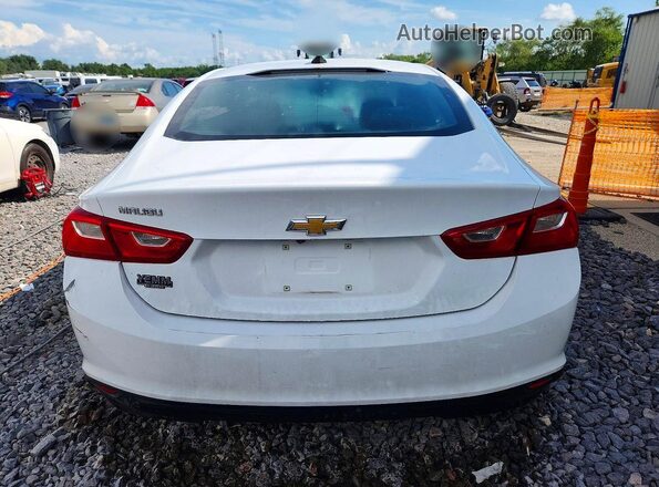 1G1ZB5ST7JF101016 2018 CHEVROLET MALIBU White Widok z tyłu