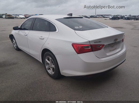 1G1ZB5ST7JF187573 2018 CHEVROLET MALIBU Белый Задняя левая четверть