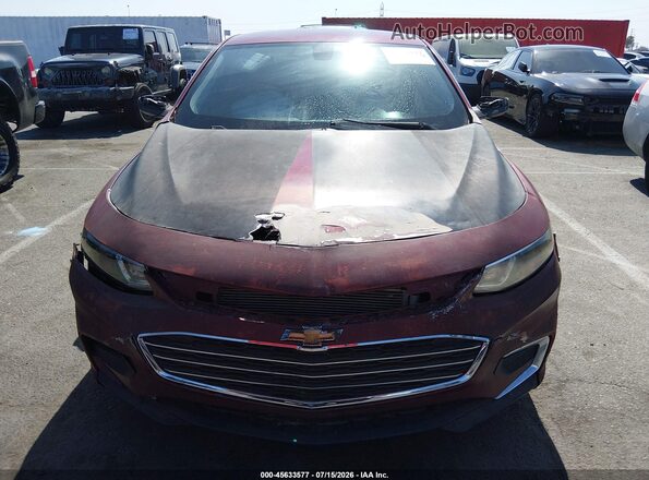 1G1ZB5ST8GF207032 2016 CHEVROLET MALIBU Maroon Front view