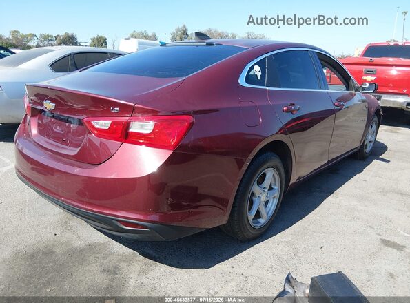 1G1ZB5ST8GF207032 2016 CHEVROLET MALIBU Maroon Rear right