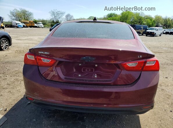 1G1ZB5ST8GF238927 2016 CHEVROLET MALIBU Burgundy Vista trasera