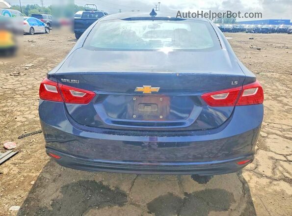 1G1ZB5ST8GF257168 2016 CHEVROLET MALIBU Blue Rear view