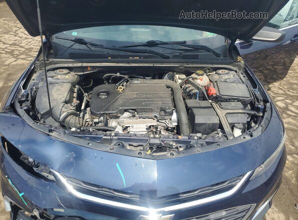 1G1ZB5ST8GF257168 2016 CHEVROLET MALIBU Blue Rear interior view