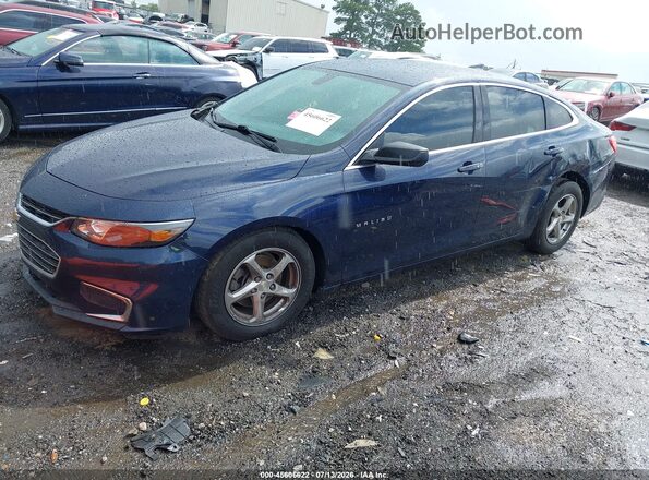 1G1ZB5ST8JF211251 2018 CHEVROLET MALIBU Blue Передня ліва чверть
